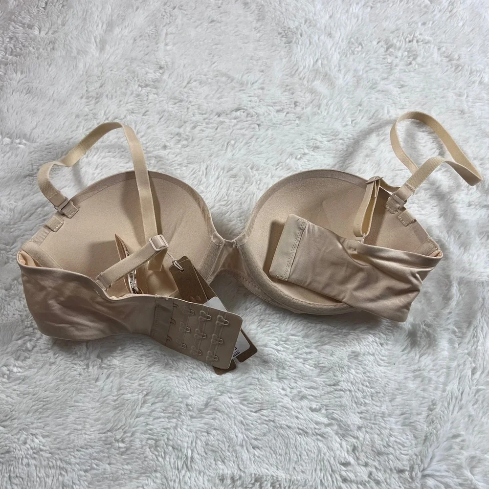 Skims Ultimate Push-Up Strapless Bra Sand Beige Multi-Way 32C BA-BAN-3208 NEW - Picture 5 of 11